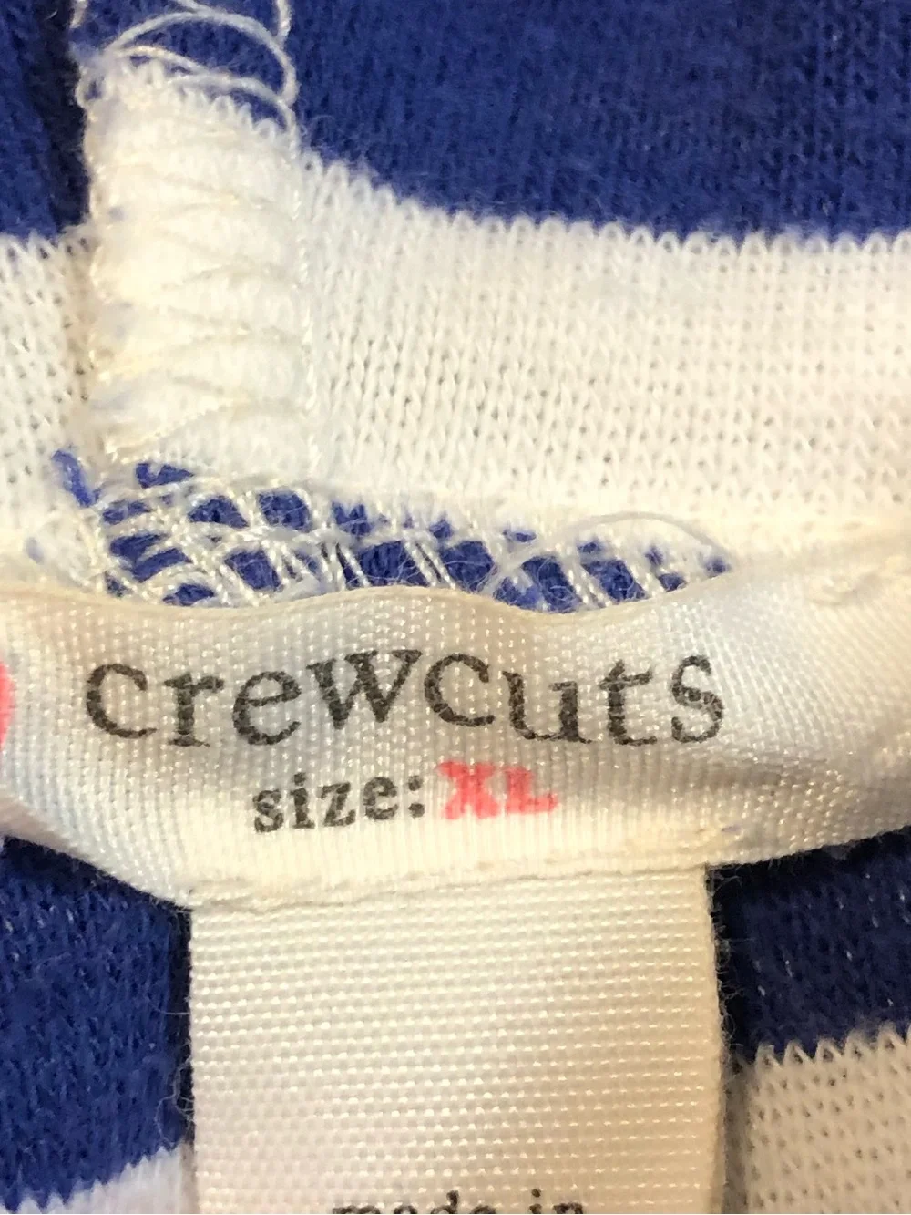 Crewcuts Navy and White Striped Hooded Coverup Dress